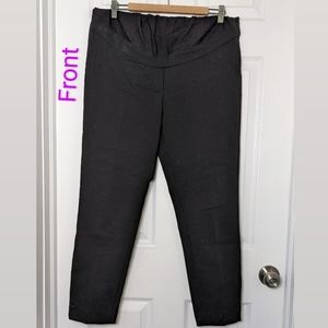 Black H&M full panel maternity dress pants